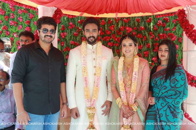 Actor Arav - Actress Raahei Marriage Stills